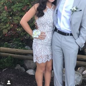 White lace short Lulus dress